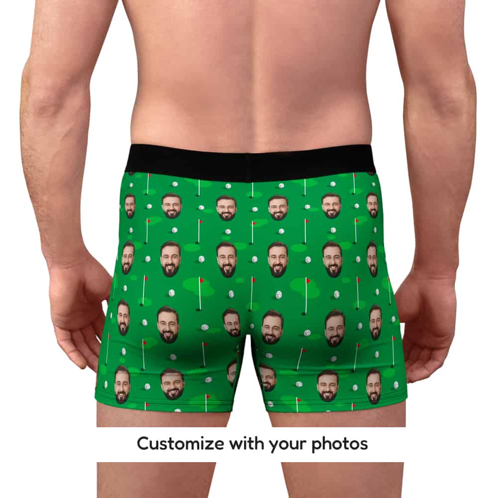 Tee to Green Boxers Back