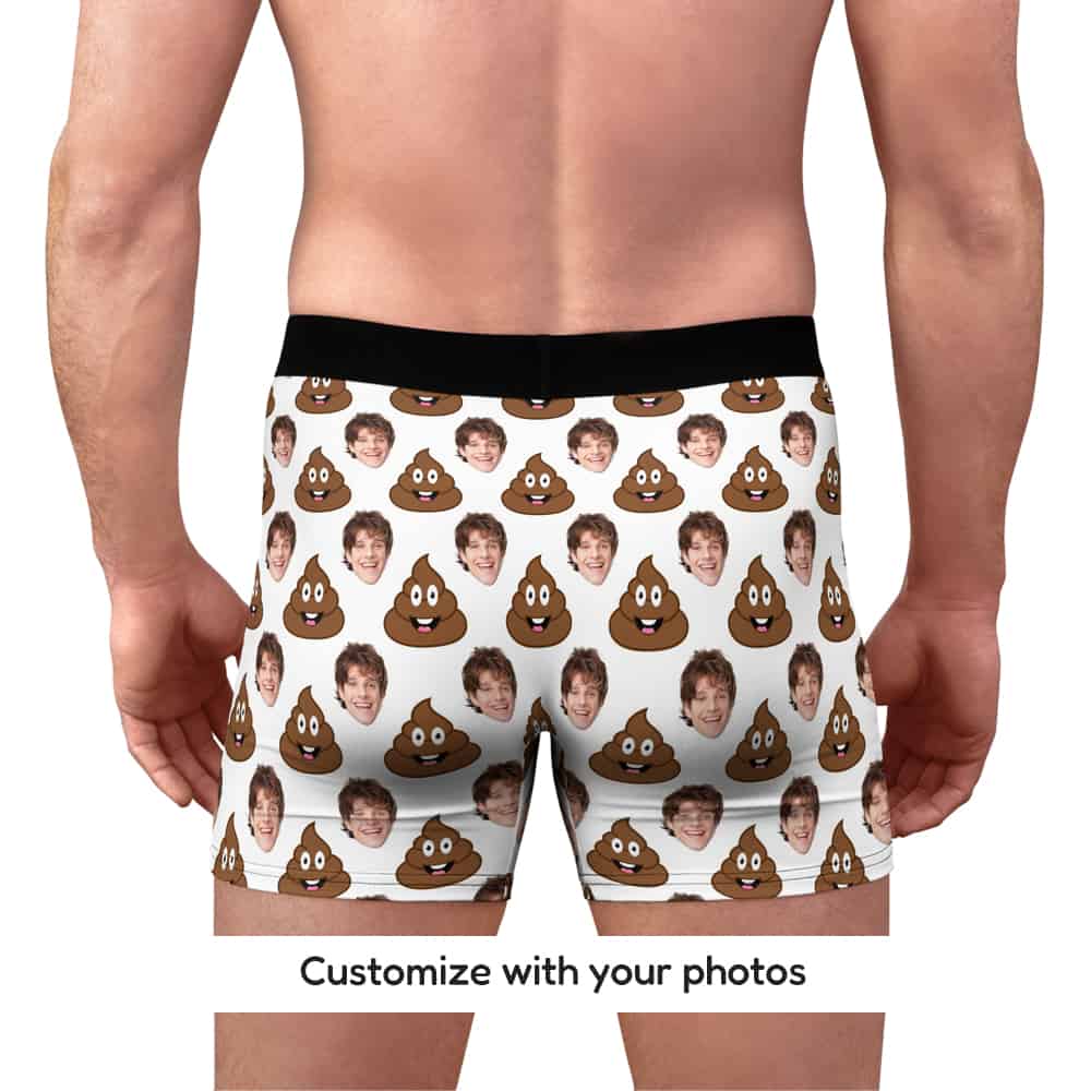 Funny Poop Emoji Back