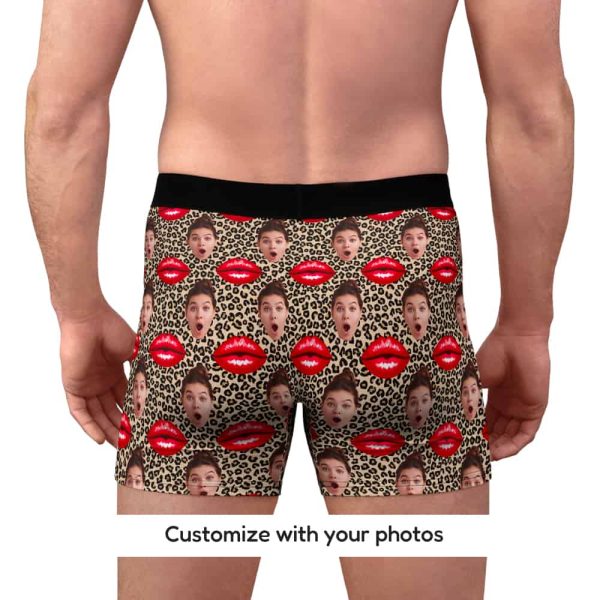 Mens Leopard Underwear Back