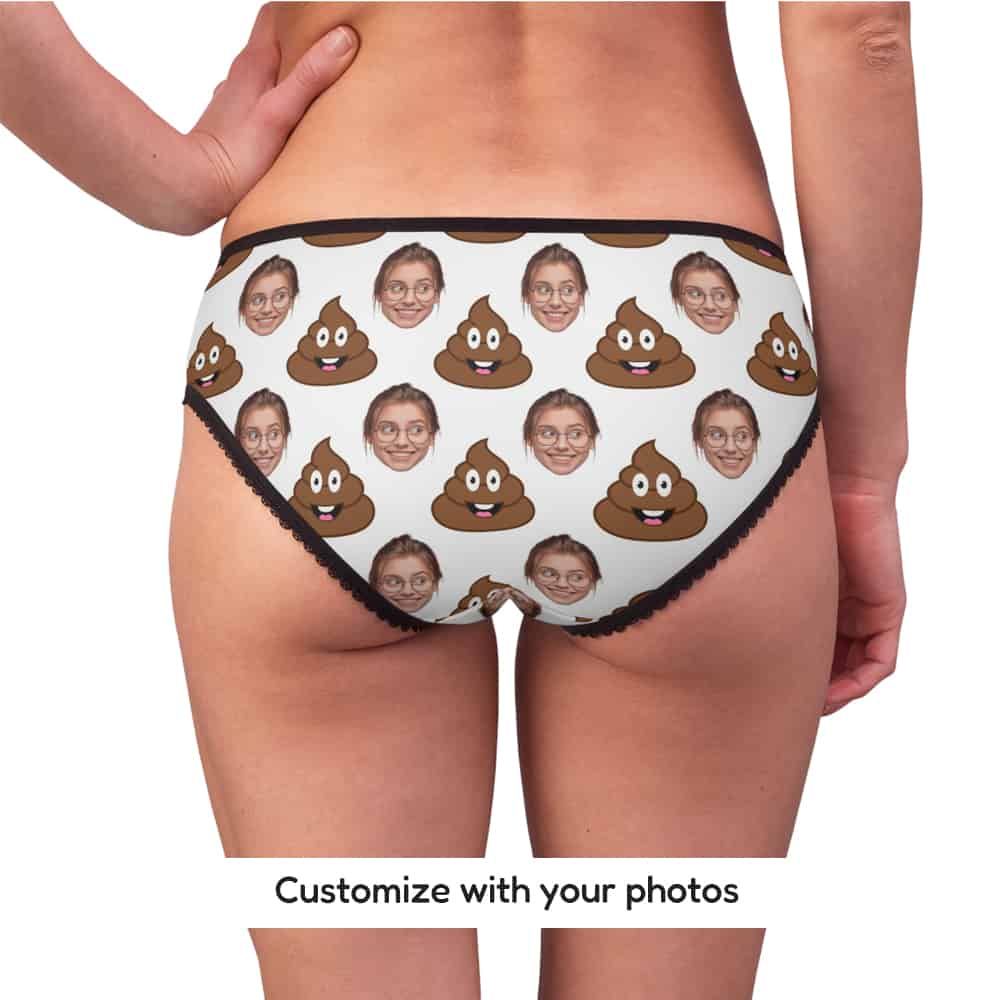 Poop Emoji Underwear Back
