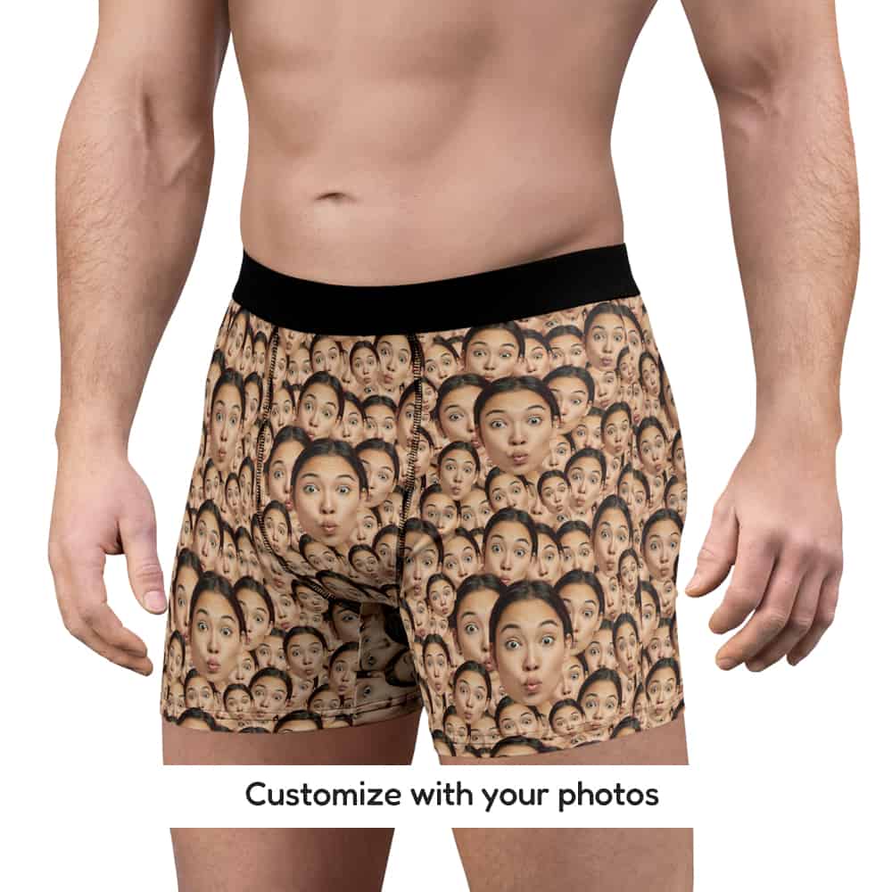 boxers with my face front