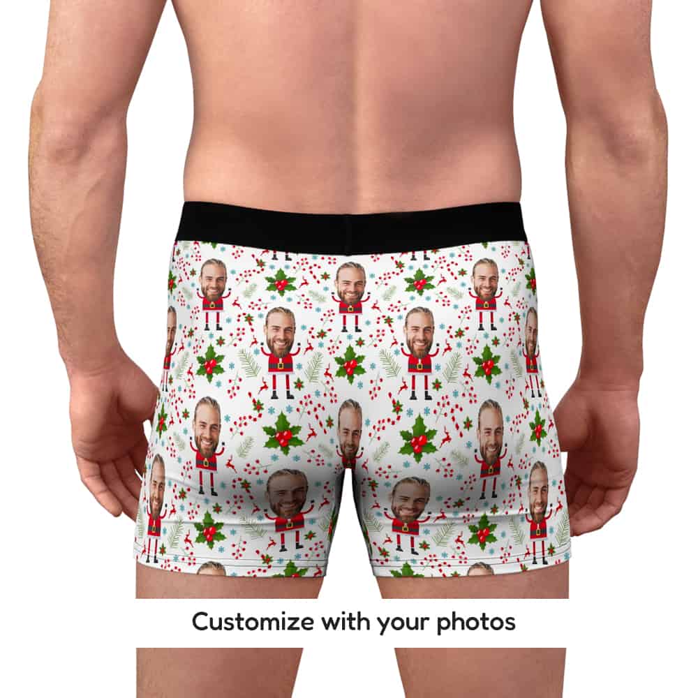 christmas boxer shorts back