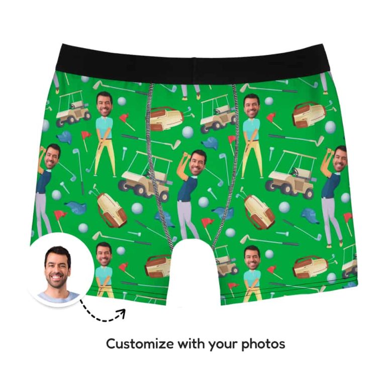 Golf Underwear with Your Photos on Them Face Undies