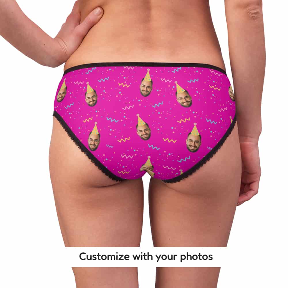 panties with face on them back