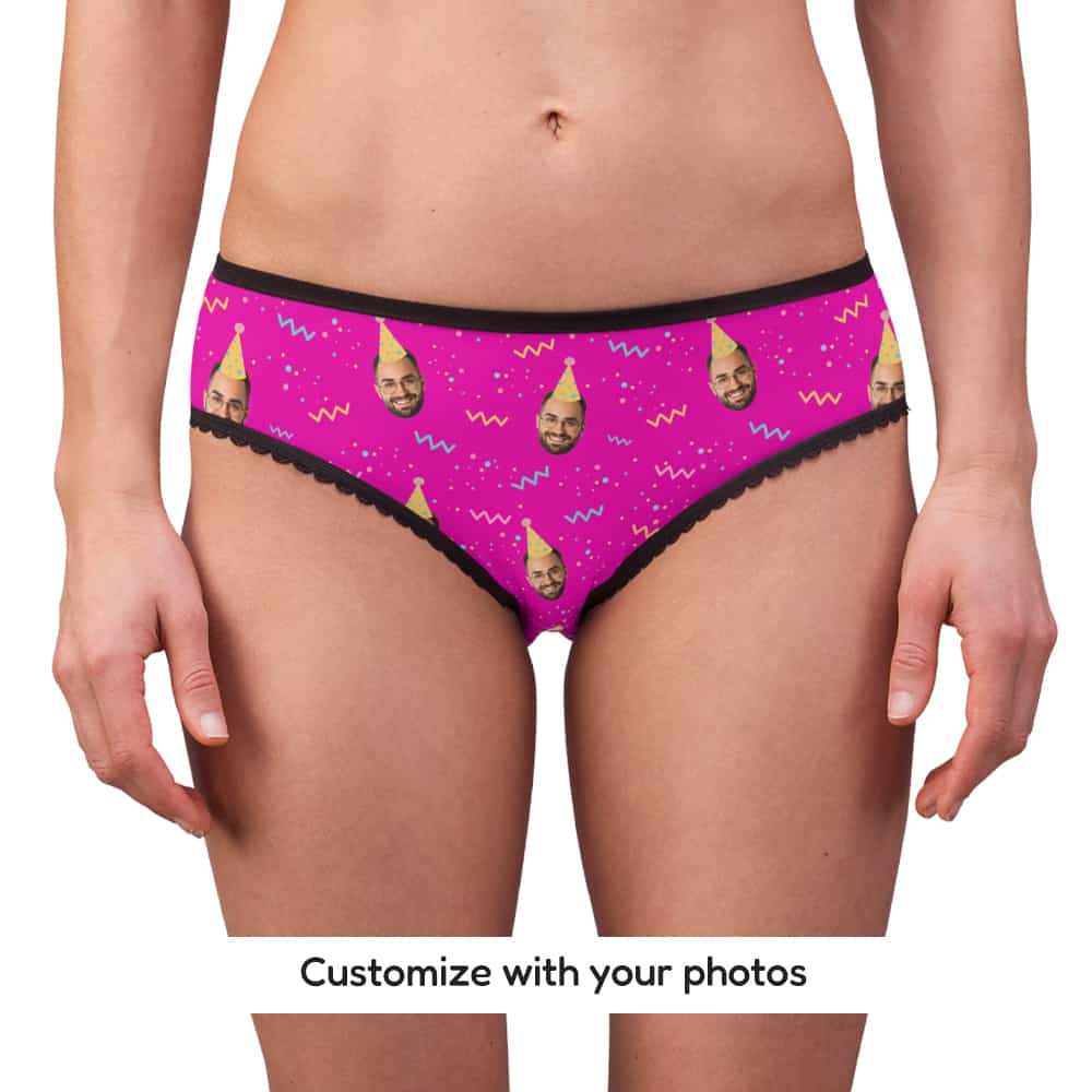 panties with face on them front