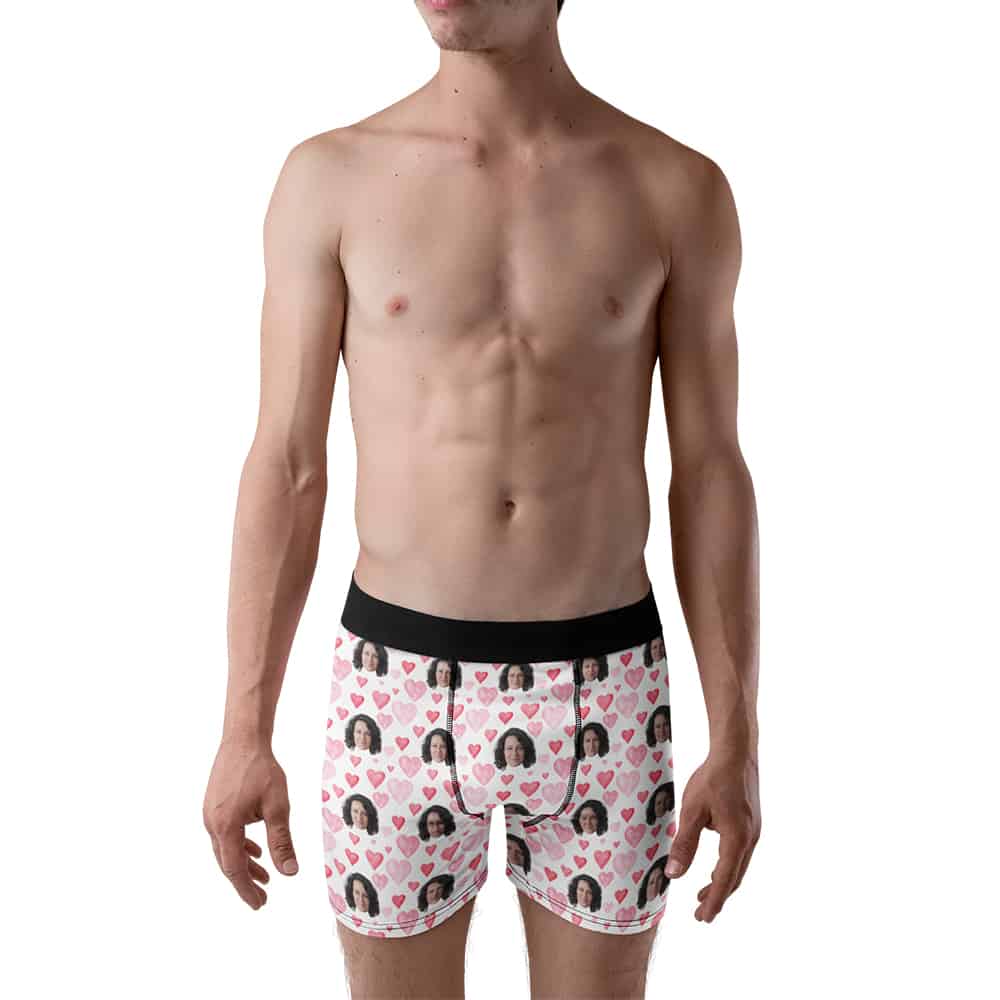 personalized boxer shorts model