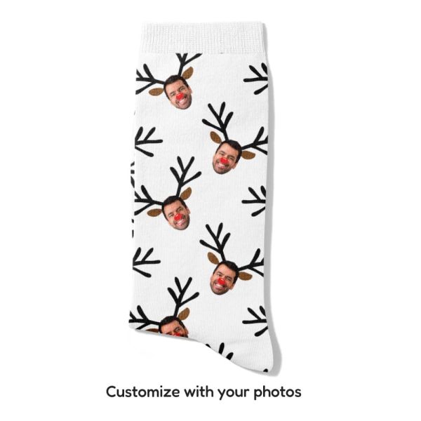 Reindeer Socks Front