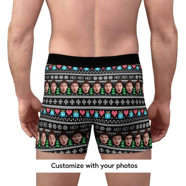 christmas boxers for men back