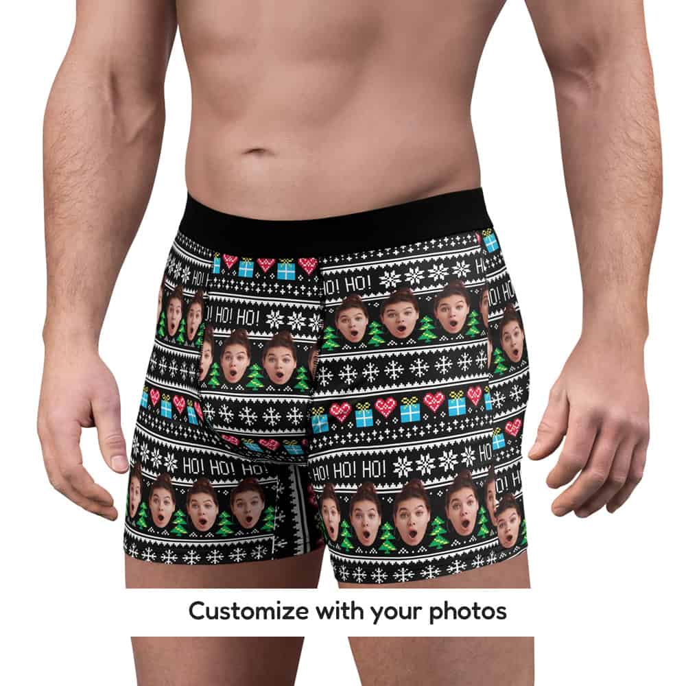 christmas boxers for men front