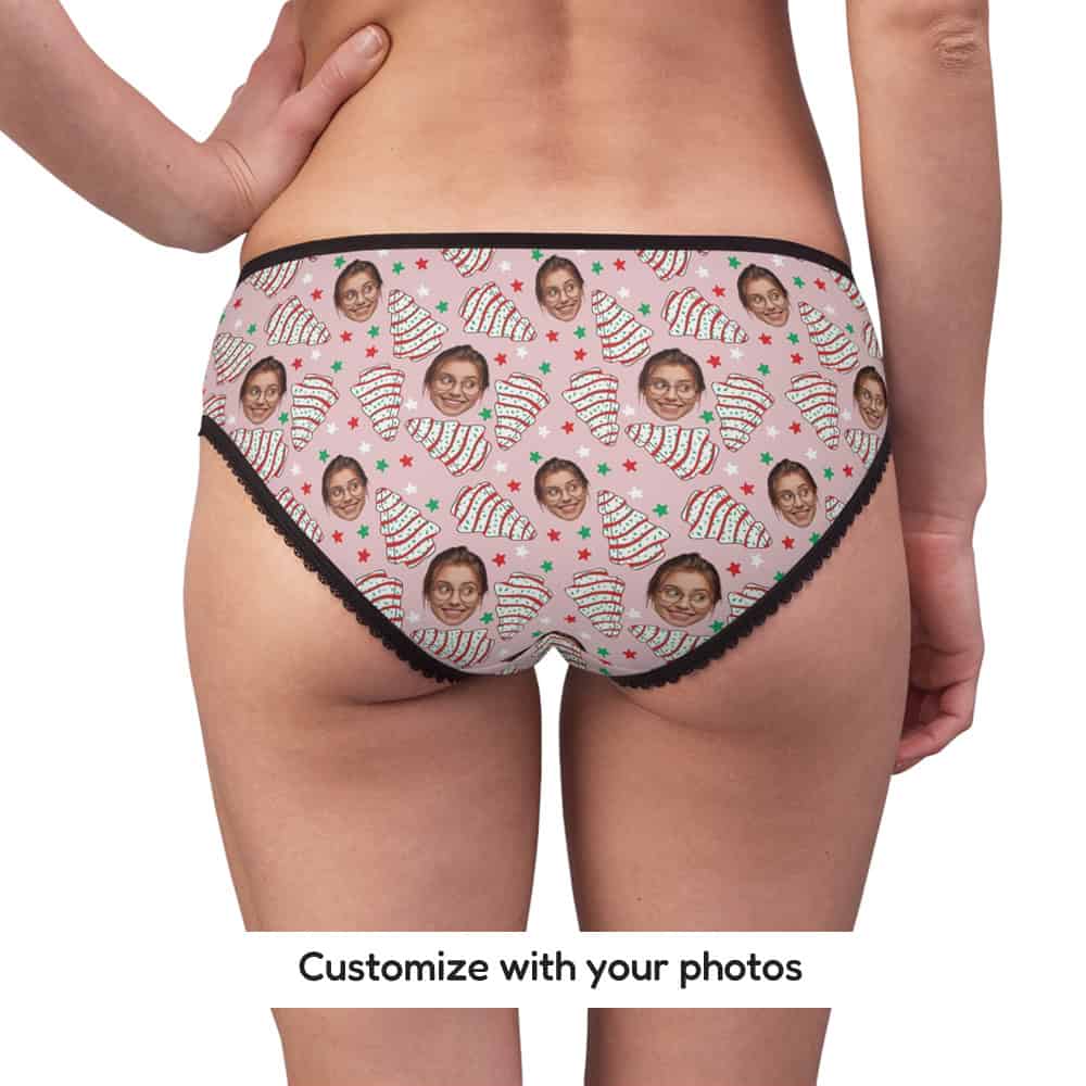 christmas tree cake underwear back