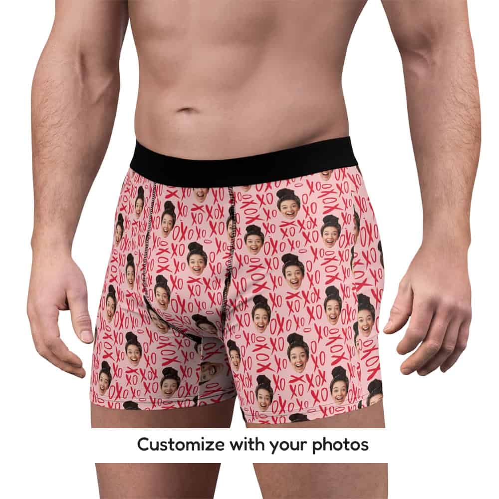 Custom Valentines Boxers Front