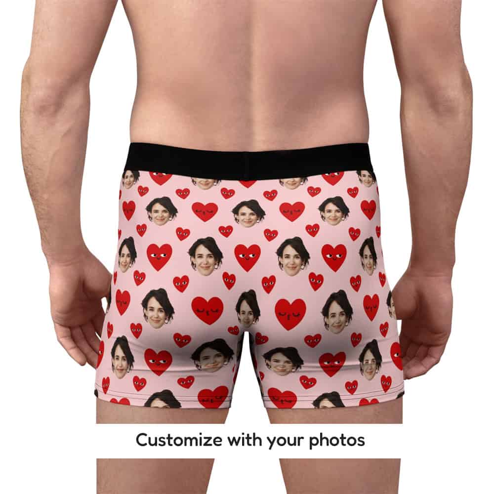 Cute Valentines Boxers Back