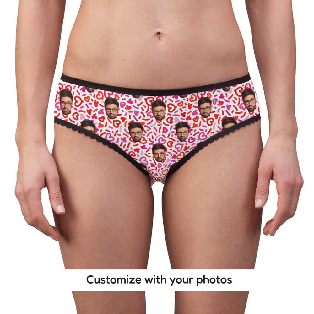 Heart Pattern Underwear Front