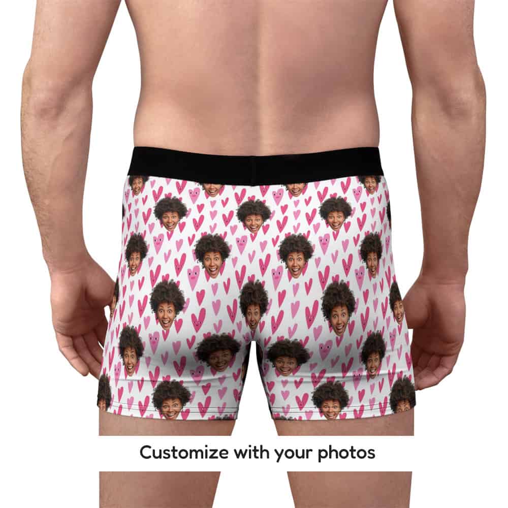 Valentine Heart Boxers Back