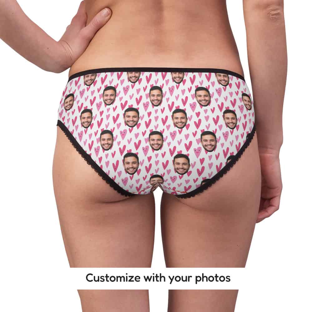 Valentine Heart Panties Back