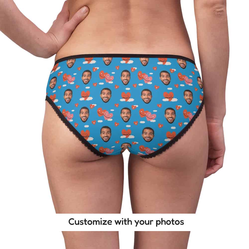 heart print panties back
