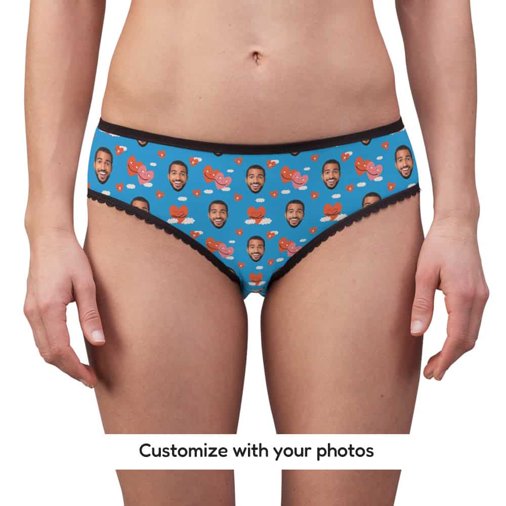 heart print panties front