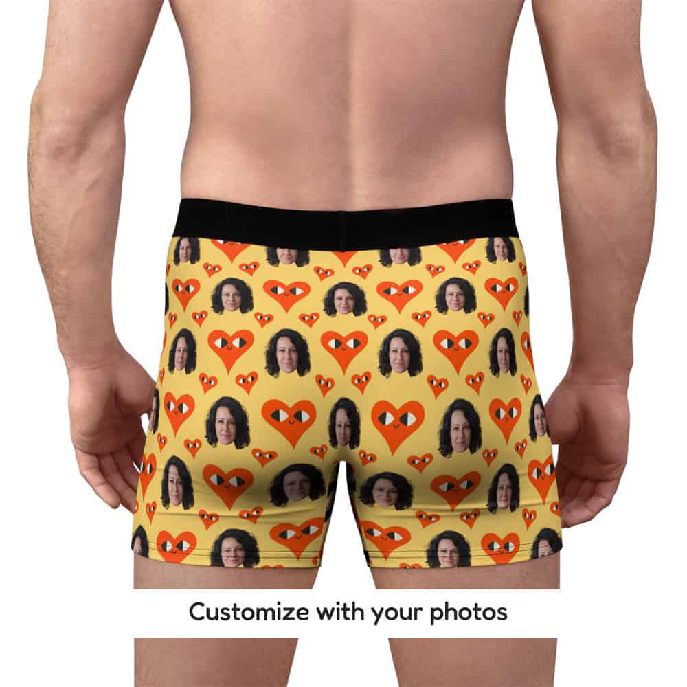 mens valentines boxers back