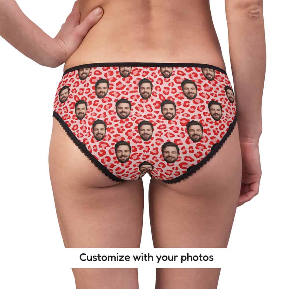 pink leopard panties back