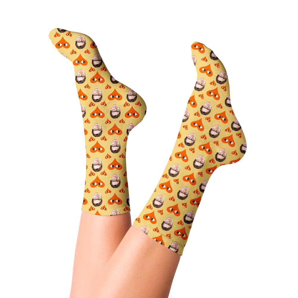 valentines socks for her model